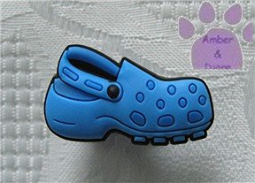 Blue Clog Shoe Doodle Shoe Charm for Crocs