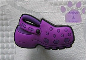 Purple Clog Shoe Doodle Shoe Charm for Crocs