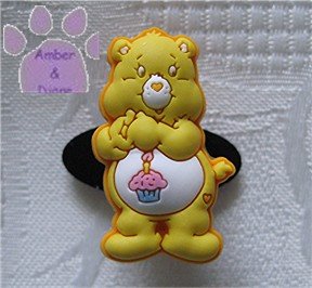 Birthday Bear Shoe Doodle Charm Carebears yellow Care Bears for Crocs