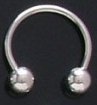 12 Gauge Earring,Horseshoe Body Jewelry,12mm (1/2")