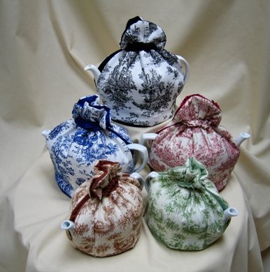 Azure Toile Tea Cozy Large