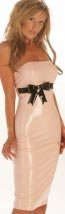 Transparent Sexy catsuit Latex Rubber Dress #skn037