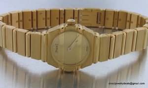 Genuine 18K Gold PIAGET Polo Wrist Watch Wristwatch