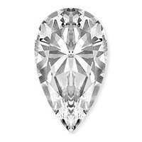 Genuine GIA Certified 1.19 ct Pear Loose Diamond I VS2