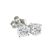 Genuine .45ct Round Diamond Stud Earrings14K White Gold