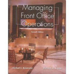 Managing Front Office Operations 7th by Kasavana 0866122656