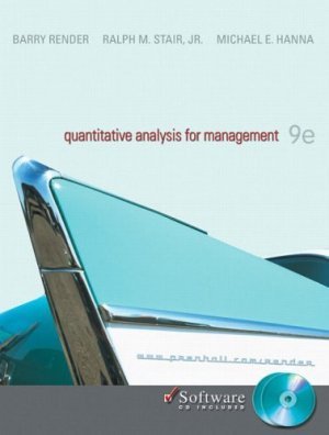 Quantitative Analysis for Management 9th by Barry Render 0131536885