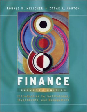 Finance Introduction to Institutions Investments and Management 11th by Melicher 0470004460