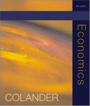 Economics 5th by David C. Colander 0072549025