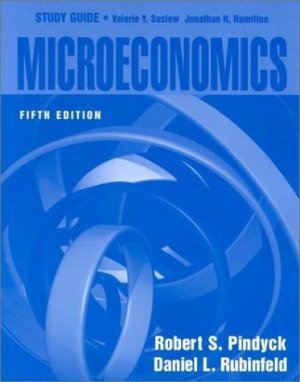 Microeconomics Study Guide 5th by Pindyck, Robert S. 0130195073