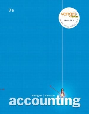 Accounting 7th by Charles T. Horngren 0132439603