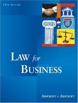 Law for Business 15th by Janet Ashcroft 0324261063