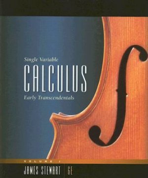 Single Variable Calculus Early Transcendentals 6th ed Vol 1 Chaps 1-6 Stewart 0495384259