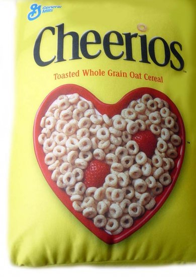 Offically Licensed Product: 10" x 14" Squishy Cheerios Pillow