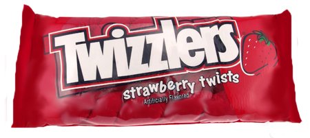 Offically Licensed Product: 28" x 13" Large Twizzlers "STRAWBERRY TWISTS" Plush Pillow