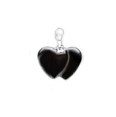 NEW Shiny Cute Hemalyke (Manmade Gemstone) Double- Heart Pendant