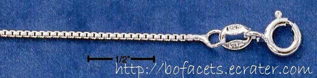 Shiny! 0.925 Sterling Silver 20" Italy Box Chain-Necklace