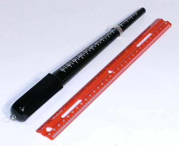 MEASUREMENT TOOL; A BLACK COLOR Plastic Ring-Sizes Stick