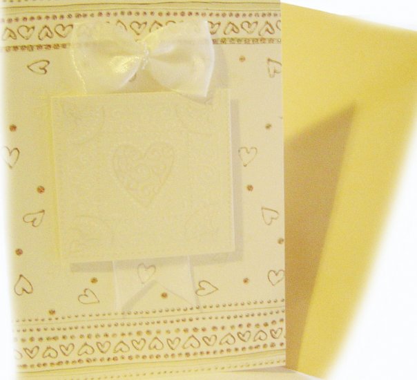 Handcrafted Greeting Card: "May Happiness fill your heart always"