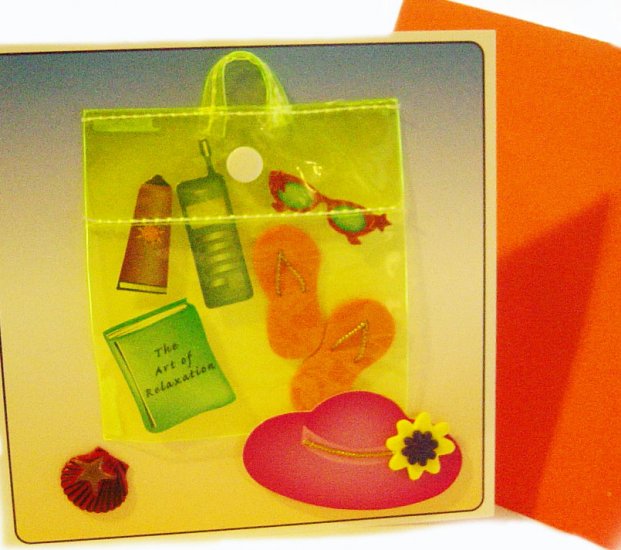 *FREE SHIPPING to US* Handcrafted Greeting Card: BLANK INSIDE - Let's write your own message!