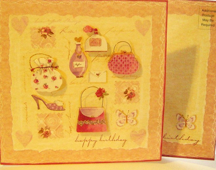 Handcrafted Greeting Card: "It's your birthday ... treat yourself to something special"