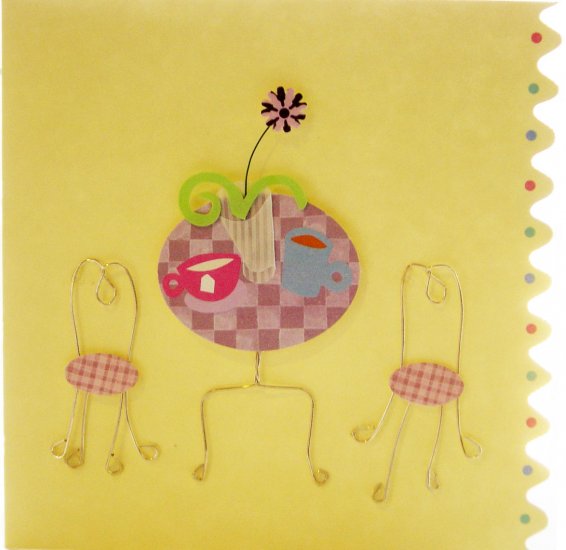 *FREE SHIPPING to US & CANADA* Handcrafted Greeting Card: BLANK INSIDE - write your own message