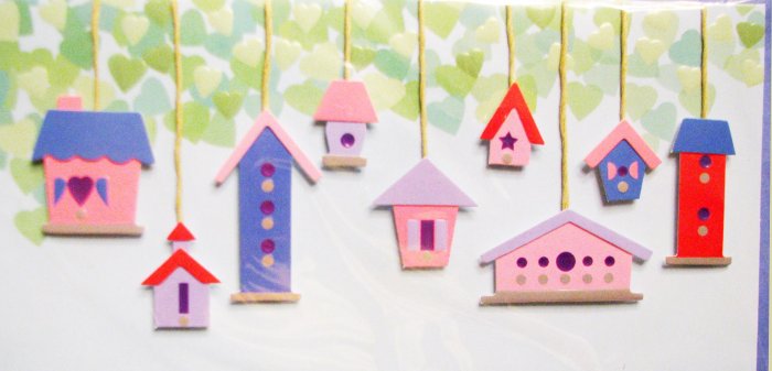 Handcrafted "New Home-Welcome Home" Greeting Card: BLANK INSIDE *Be creative!