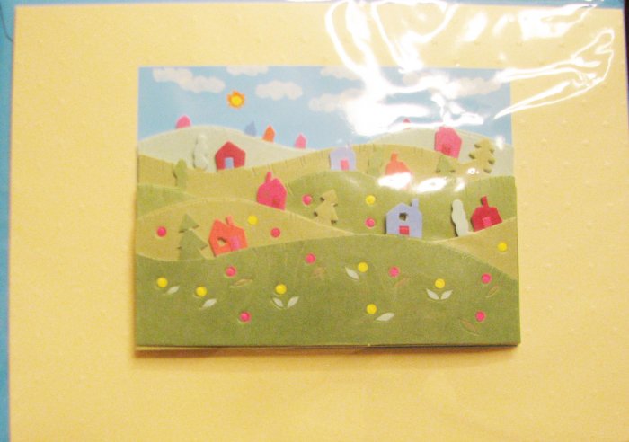 Handcrafted "New Home-Welcome Home NEW COMER" Greeting Card: BLANK INSIDE *Be creative!