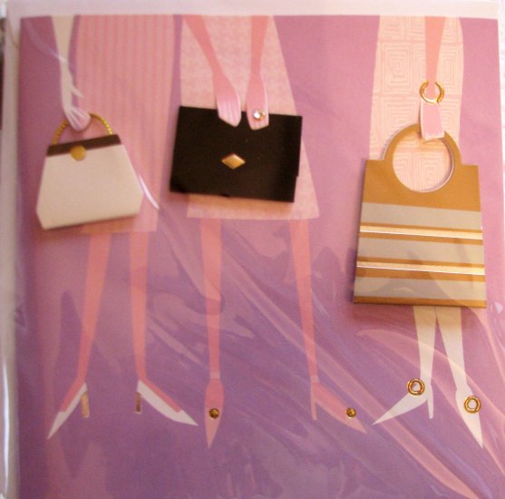*FREE SHIPPING to US & CANADA* Handcrafted "LADIES' DAY" Greeting Card: BLANK INSIDE