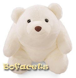 Collectible GUND BEAR - 10" Snuffles Bear White - Large