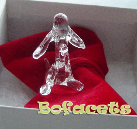 Mini Handcrafted Crystal Glass Decoration - Puppy Crystal Glass Figurine