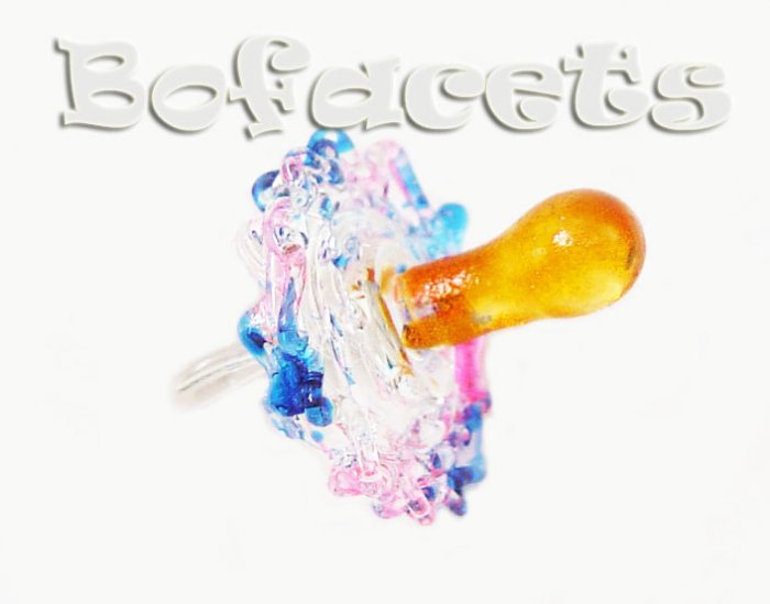 Mini Handcrafted Crystal Glass Decoration - Pacifier Crystal Glass Figurine