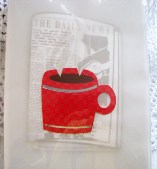 "Heard the good news... It's your birthday!" Handcrafted "Celebrate" Greeting Card