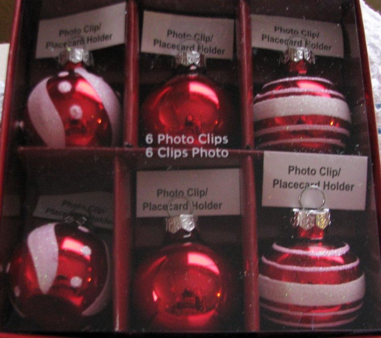 All year long ... A Set of 6-Piece Let's Celebrate "Photo Clip/ Placecard Holder Decorations"