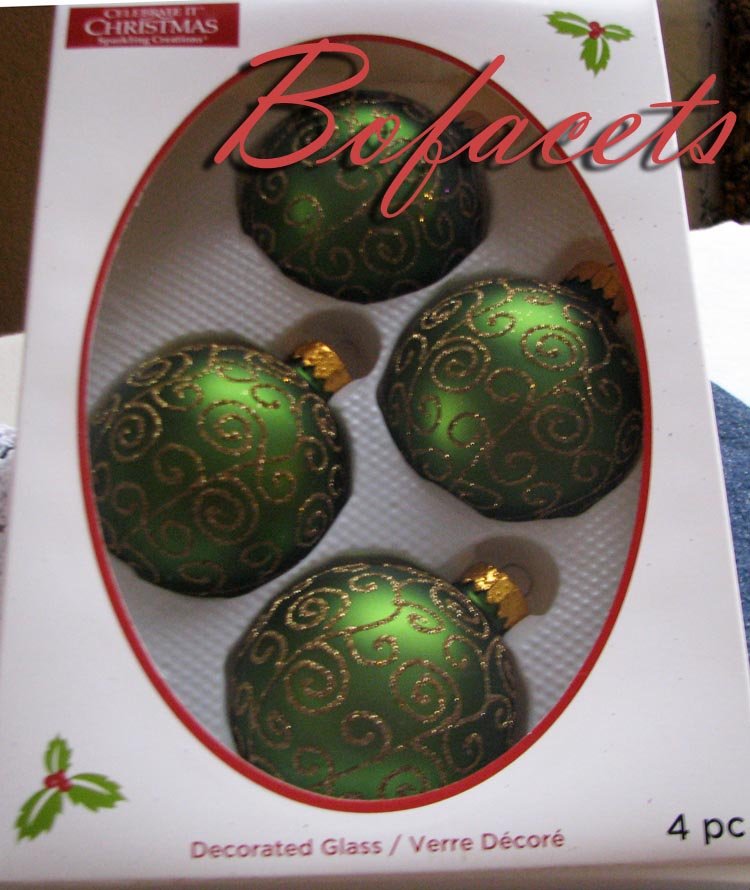 All year long ... Sparkling Creations A Set of 4-Piece Celebrate It Christmas Decorations