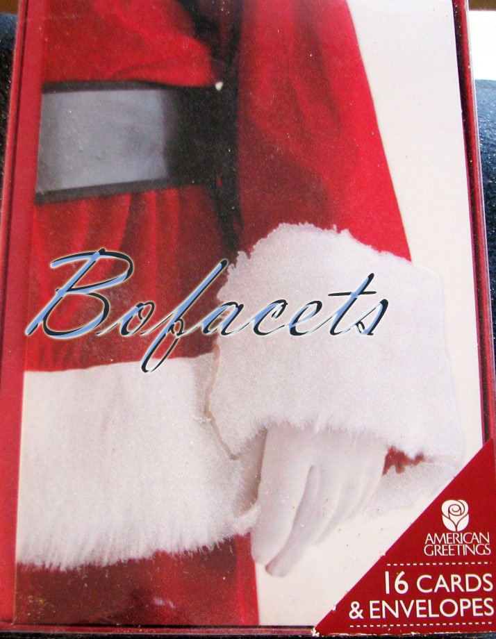 AMERICAN GREETINGS 16 Cards & Envelopes "Santa Claus"