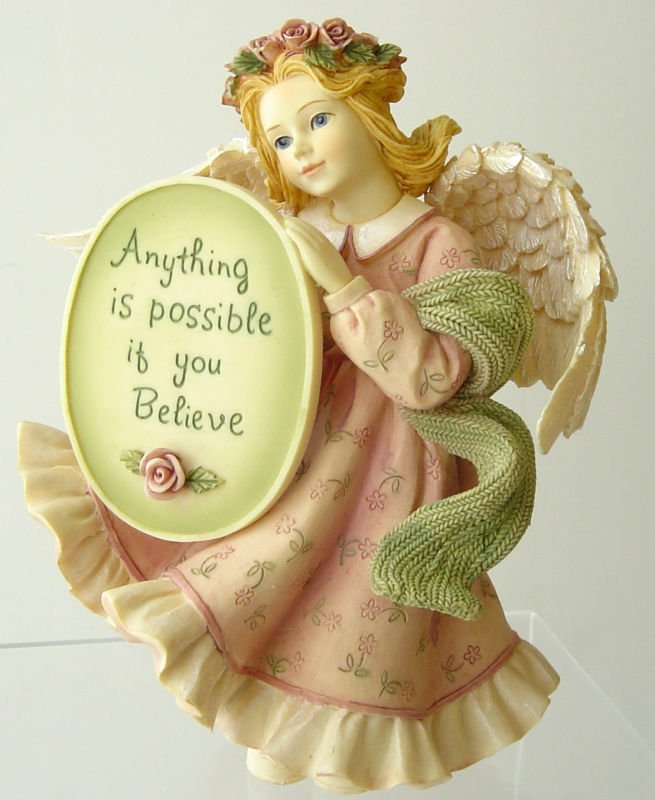 ARTISAN FLAIR - Angels Among Us - Messenger Angel Believe Figurine