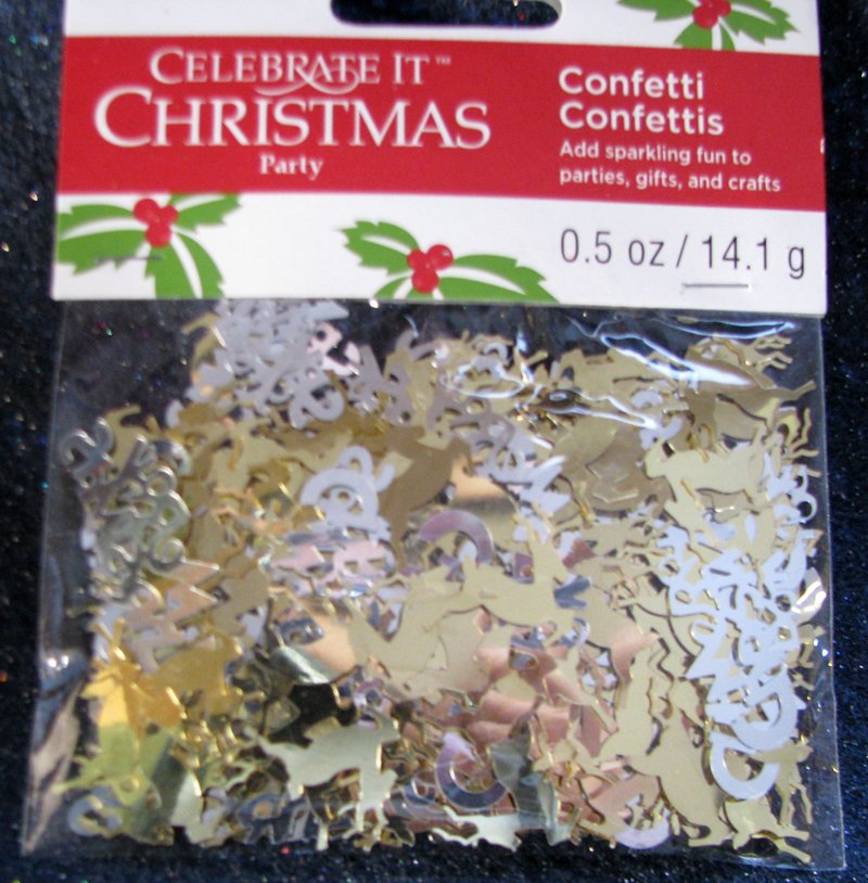 DECOR Celebrate It Christmas Party SILVERY CHRISTMAS CONFETTI