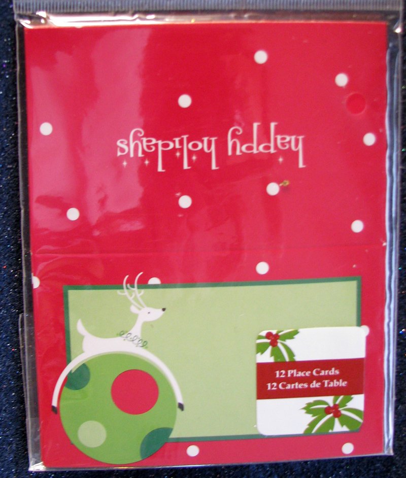 12 Party Place Cards For Holidays
