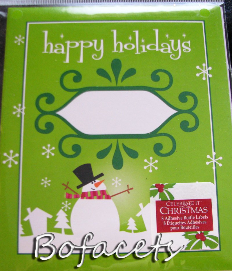 8 Pieces of Holidays Bottle Labels