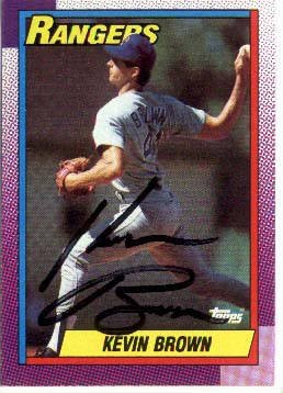 Kevin Brown Authentic Autographed Card - Great Autograph