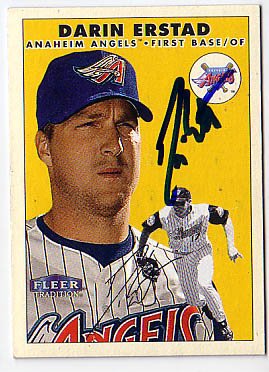 Darin Erstad Authentic Autographed Card - Great Autograph