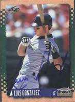 Luis Gonzalez Authentic Autographed Card - Great Autograph