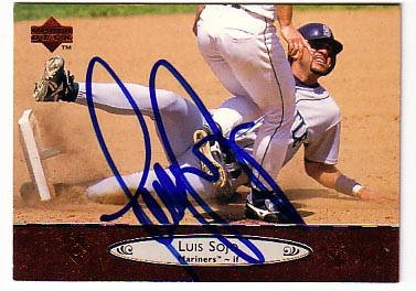 Luis Sojo Authentic Autographed Card - Great Autograph