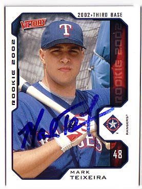 Mark Teixeira Authentic Autographed Card - Great Autograph