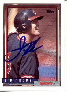 Jim Thome Authentic Autographed Card - Great Autograph