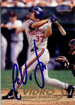 Jose Vidro Authentic Autographed Card - Great Autograph