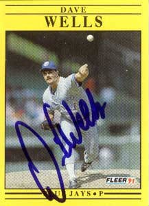 David Wells Authentic Autographed Card - Great Autograph