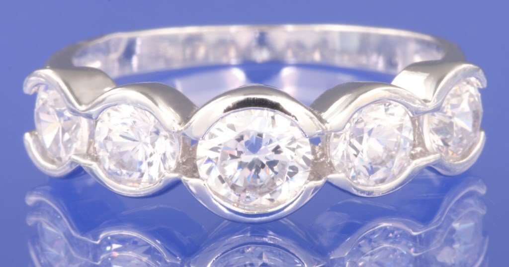 1.5ctw Russian Diamond Engagement Ring Size M or O