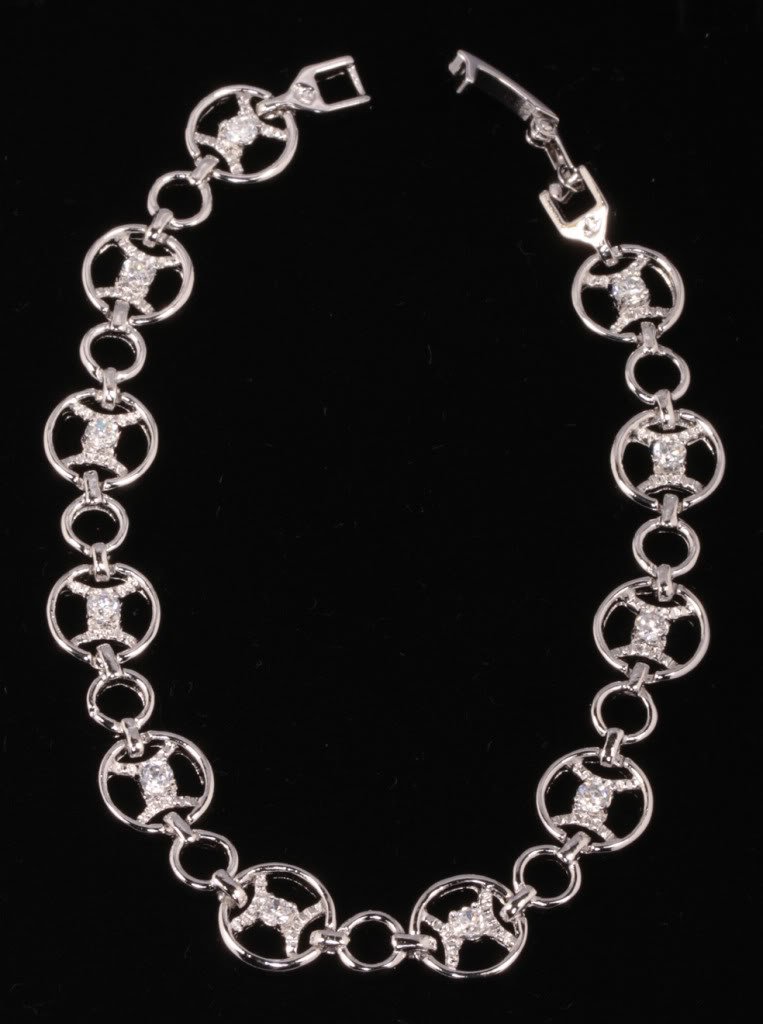 1.10ctw RUSSIAN DIAMOND BRACELET 18.5CM LENGTH NEW